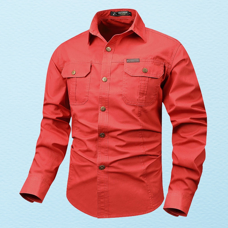 Theodor - Camisa De Manga Larga Con Bolsillo