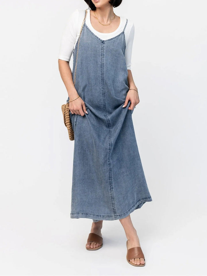 Éricaa - Vestido Largo De Denim Holgado