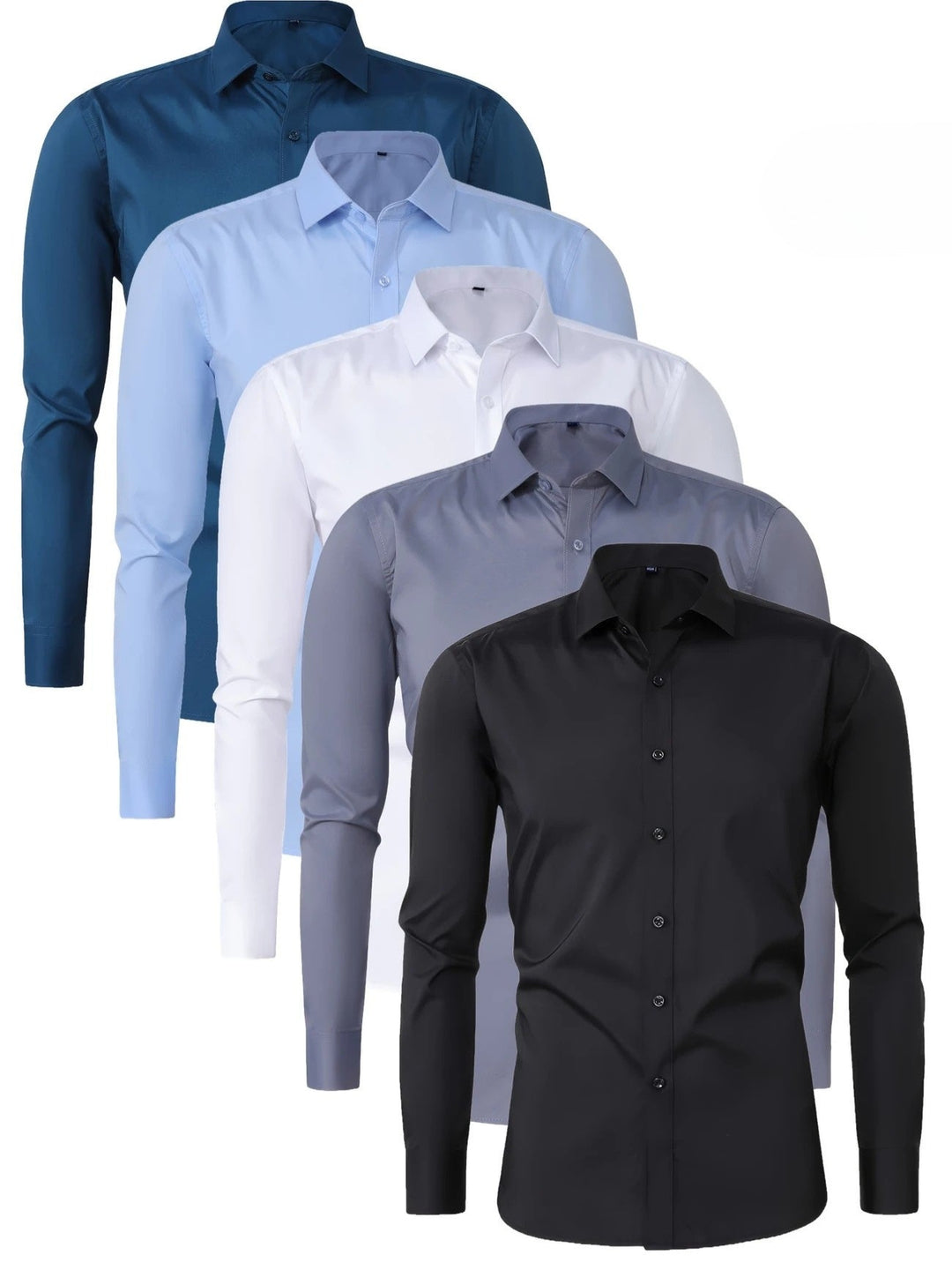 Byron - Elegante Camisa De Manga Larga Con Btones