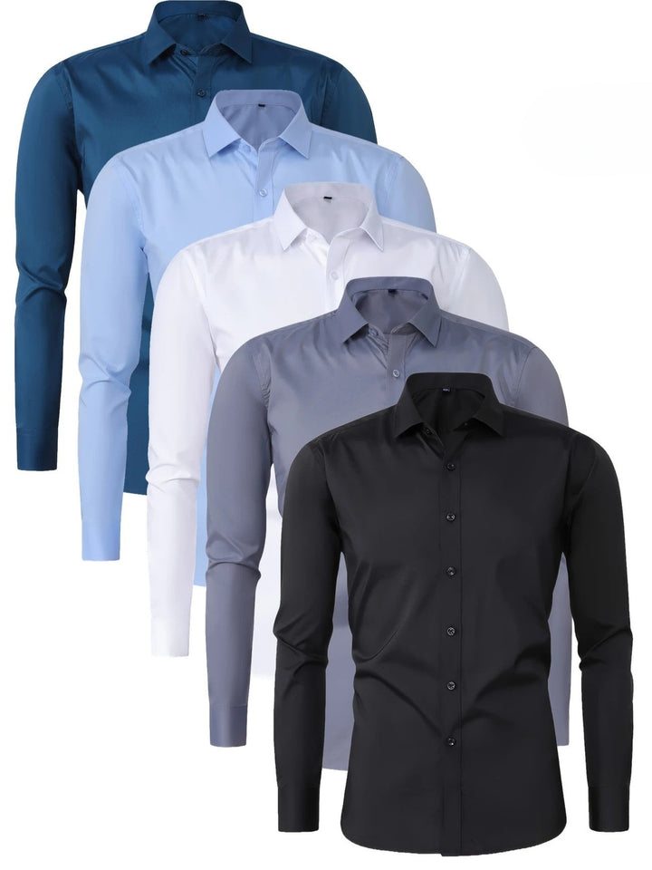 Byron - Elegante Camisa De Manga Larga Con Btones
