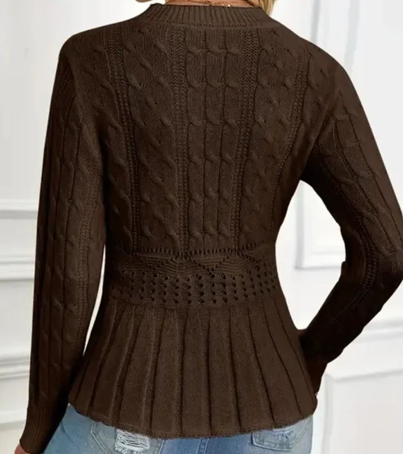 Olena - Jersey De Punto Con Bajo Peplum