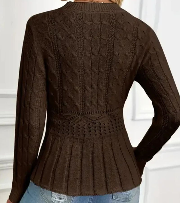 Olena - Jersey De Punto Con Bajo Peplum