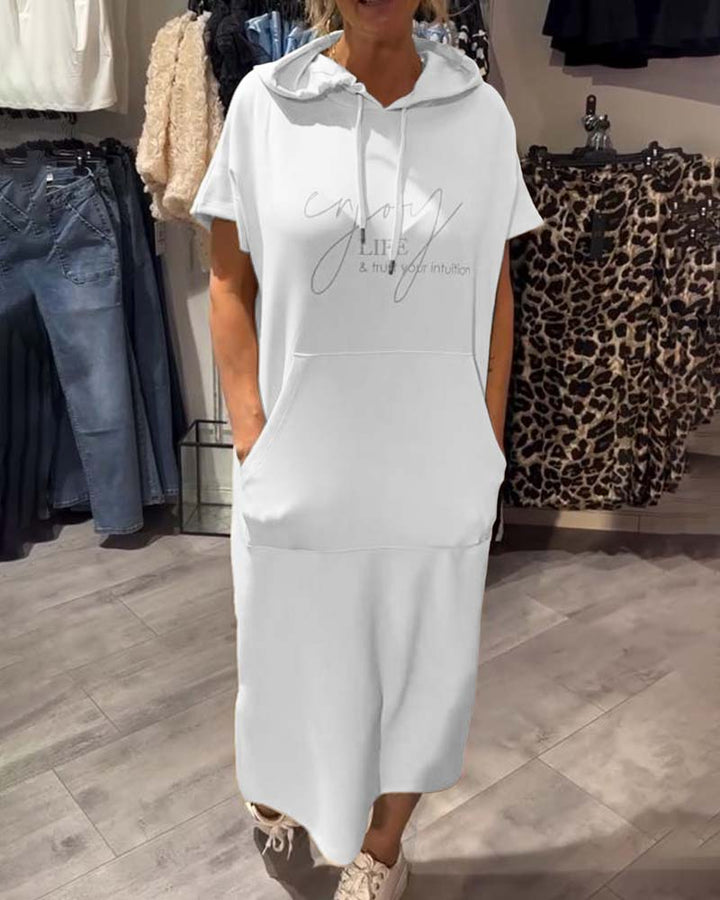 Nadia - Vestido Elegante Con Capucha