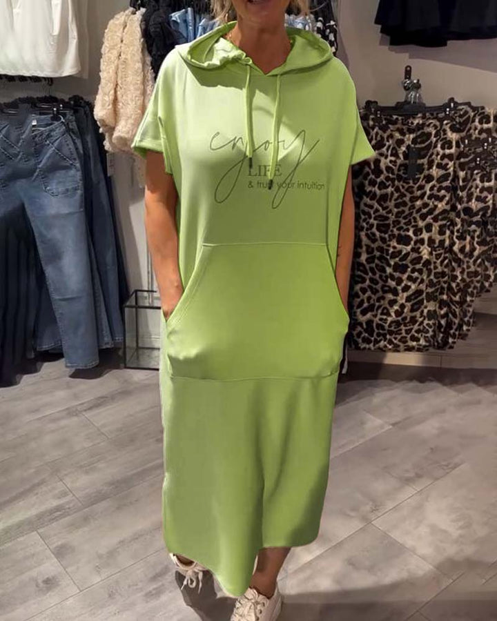 Nadia - Vestido Elegante Con Capucha