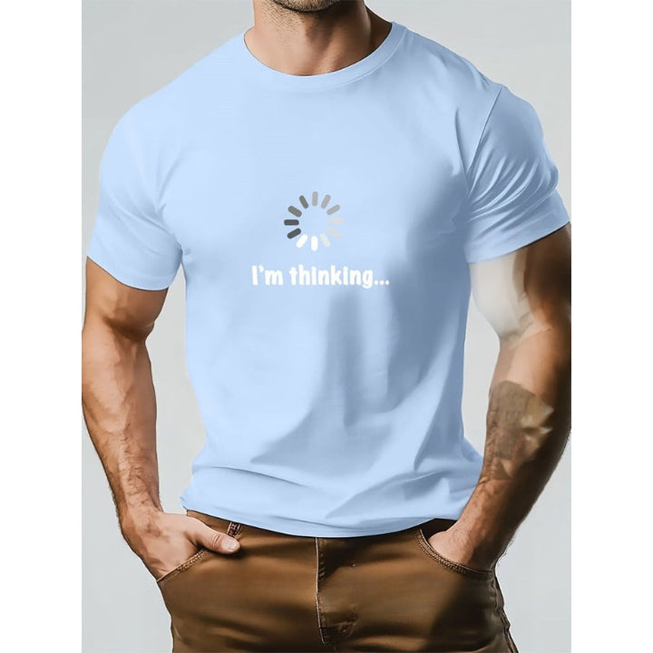 Think – Camiseta De Algodón y Estampada