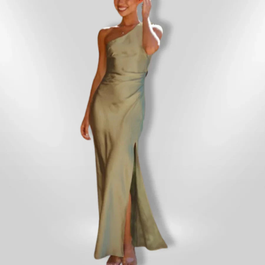 Erminia - Vestido simétrico con Abertura