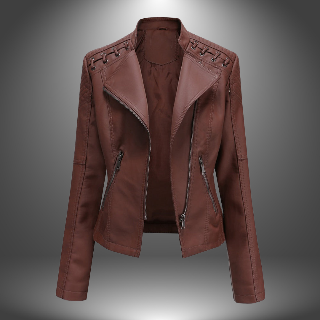 Lilia - Chaqueta De Cuero Prémium