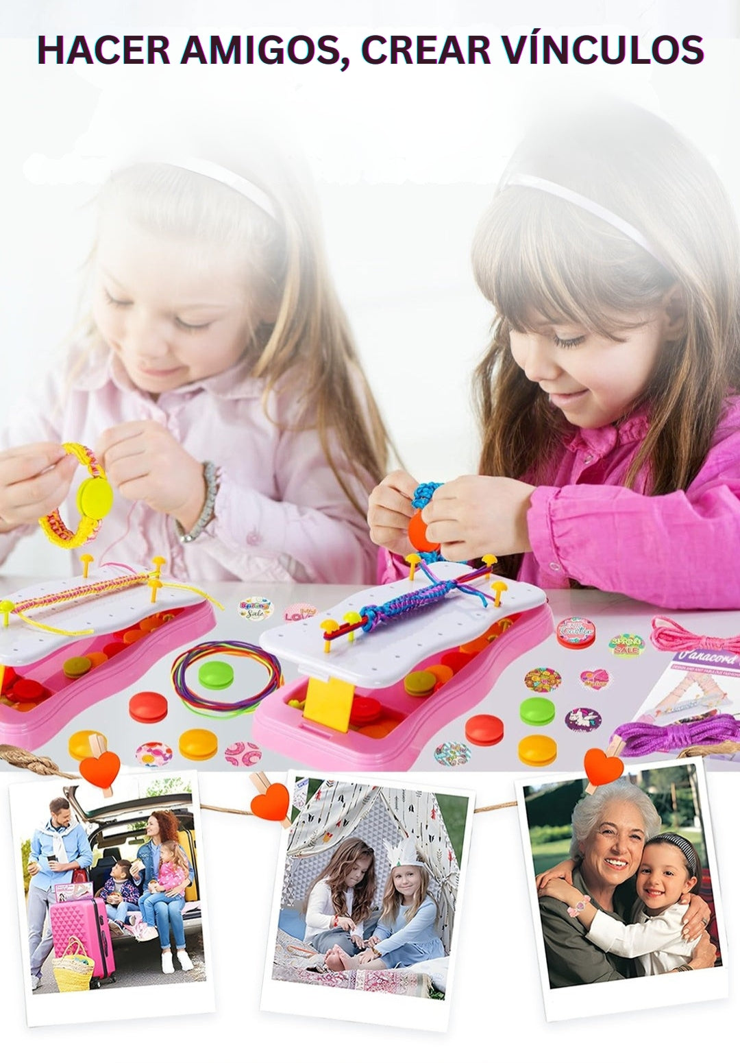 CharmCraft - Kit Para Trenzar Cuerdas a Mano