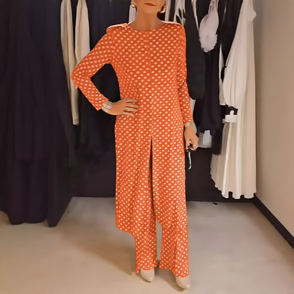 Maryse - Conjunto De Dos Piezas Con Alegres Lunares