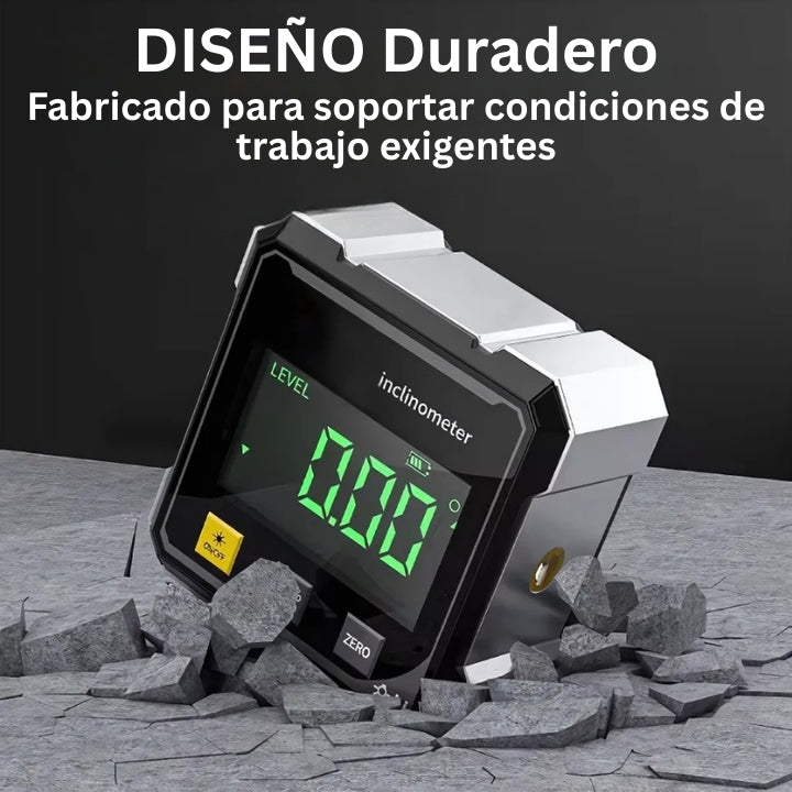 AngleMaster - Inclinómetro Láser Magnético Digital de Seda