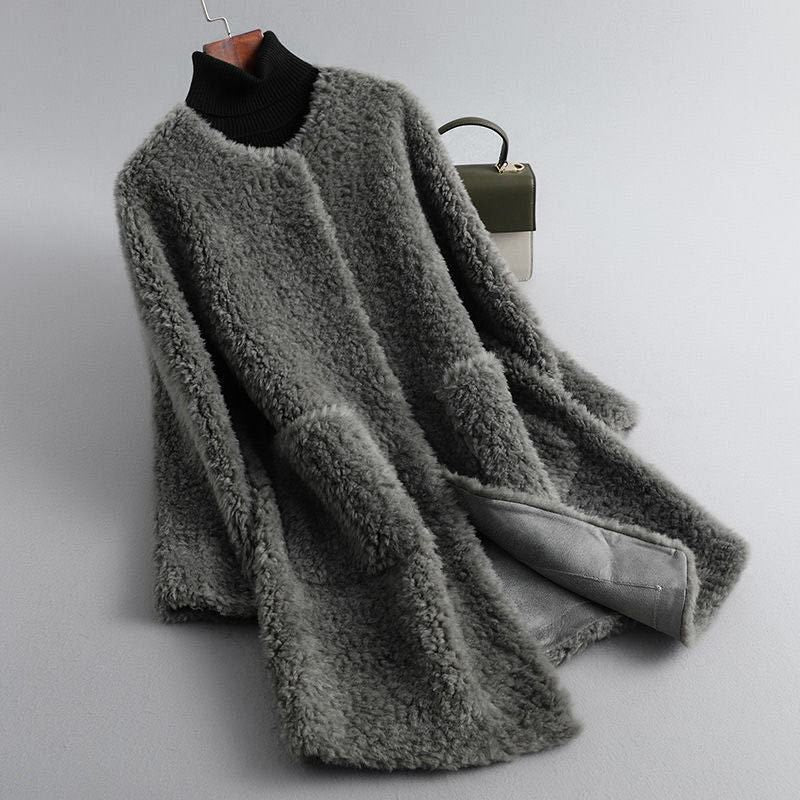 Minette - Elegante Abrigo Teddy De Piel Sintética