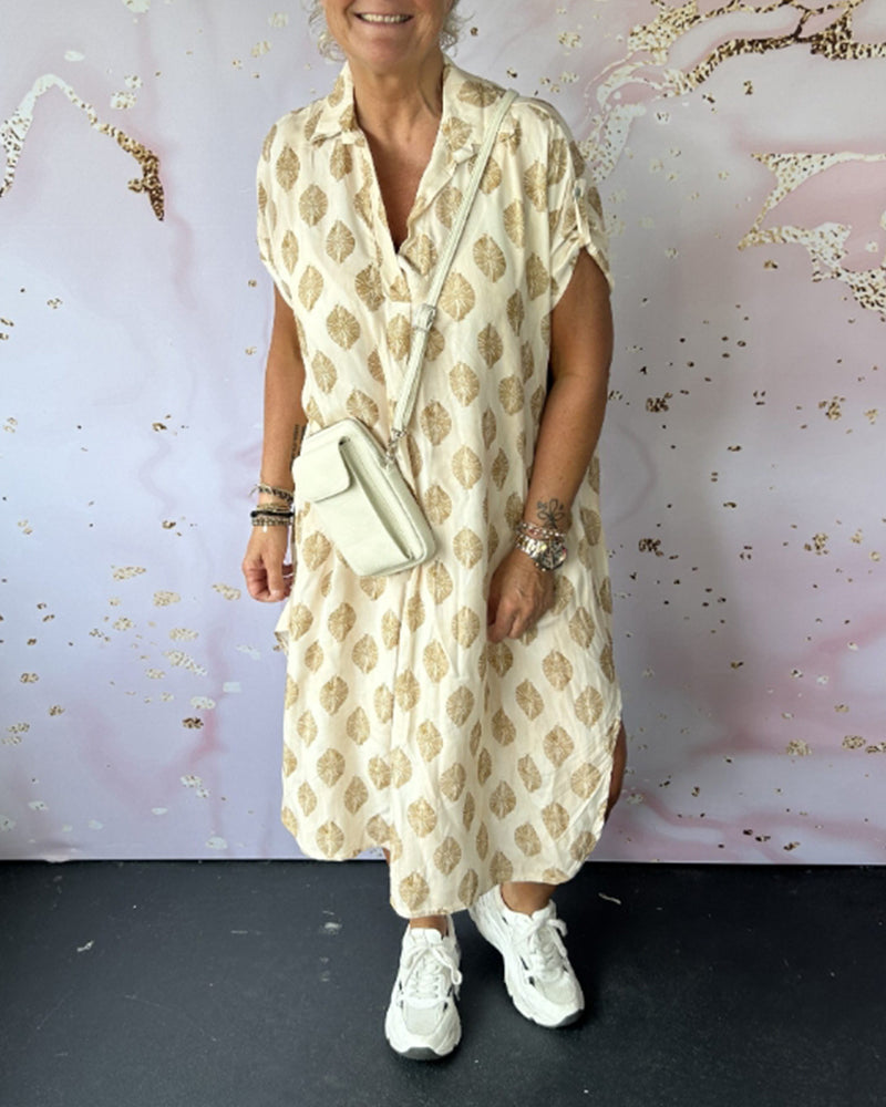 Dini - Vestido Elegante Con Cuello En V