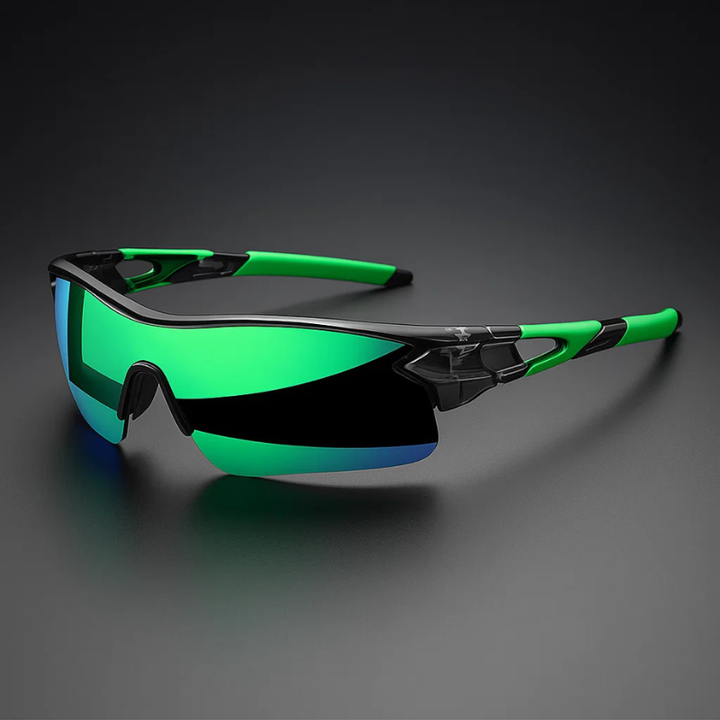 VeloShade - Gafas de Sol Deportivas de Ciclismo Envolventes con Cristales Espejados