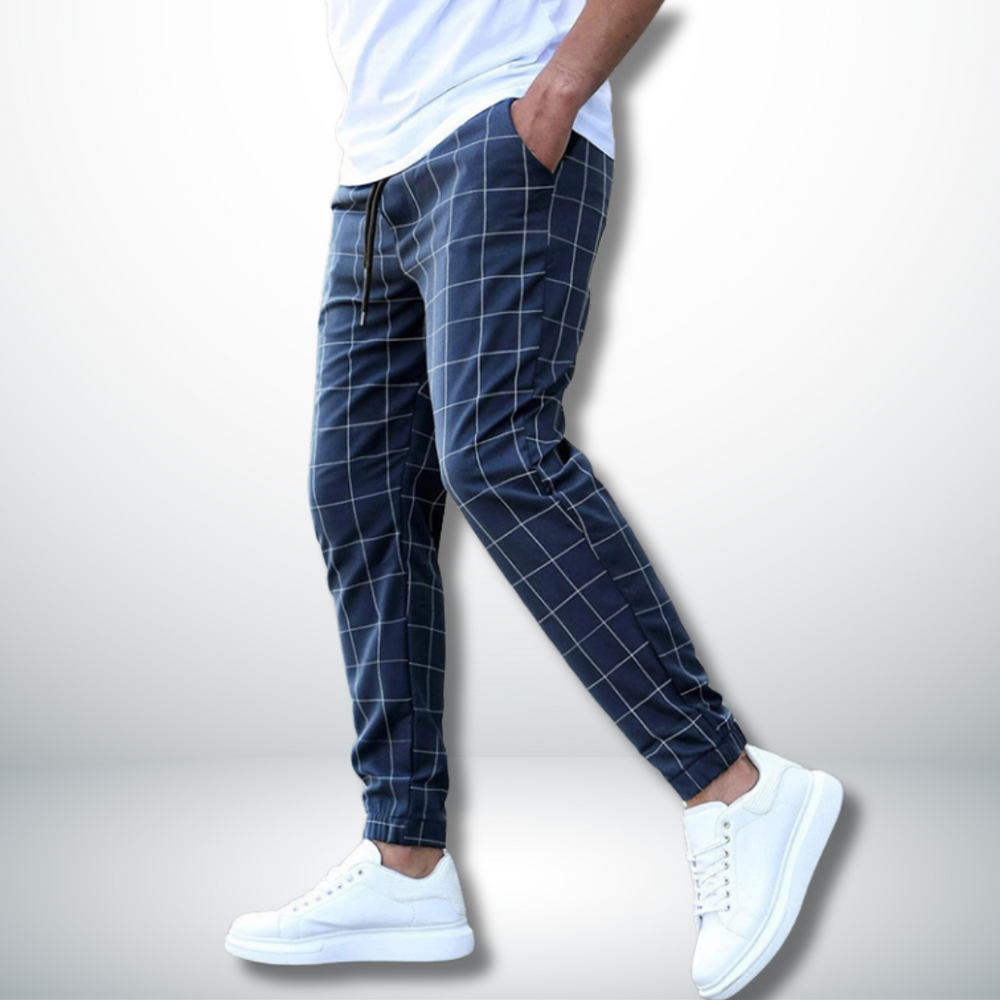 Doriano - Cómodos Pantalones de Cuadros