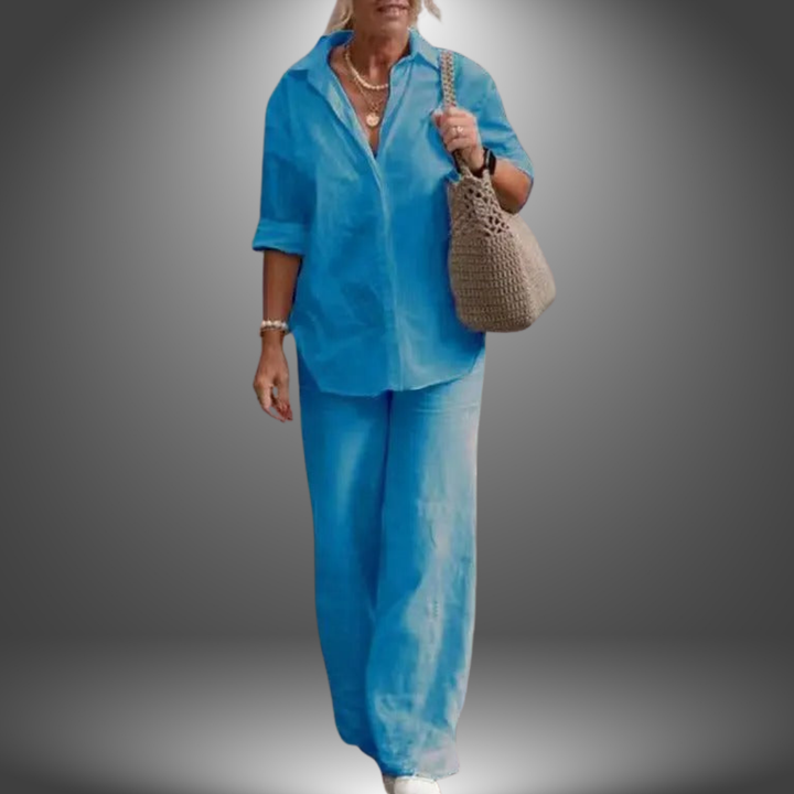 Ismini - Camisa y Pantalón de Algodón Hechos a Mano