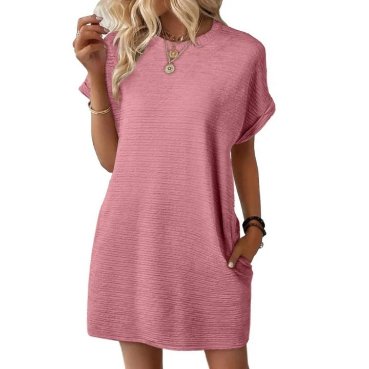 Elviaa - Elegante Minivestido Con Bolsillo