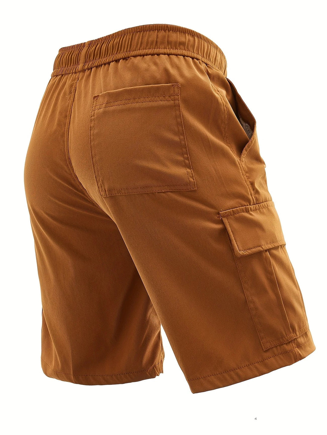Lewand - Pantalones Cortos Cargo Elegantes y Holgados Con Bolsillo Lateral
