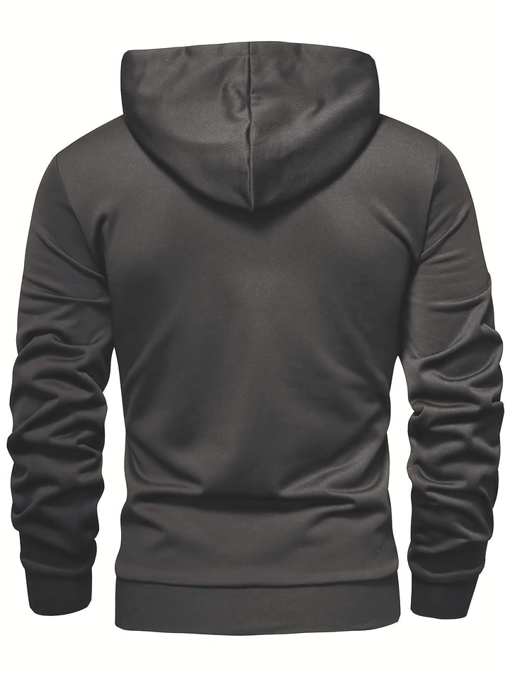 Klod - Sudadera Con Capucha y Botones De Manga Larga Informal