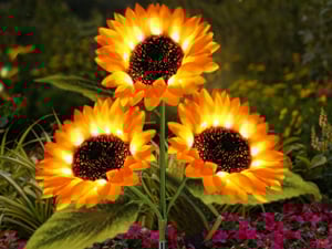 FloralGlow - Solar LED Girasol Jardín Luces