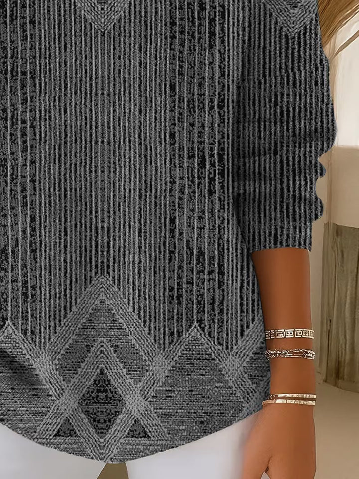 Rimna - Top Con Estampado De Rayas Verticales