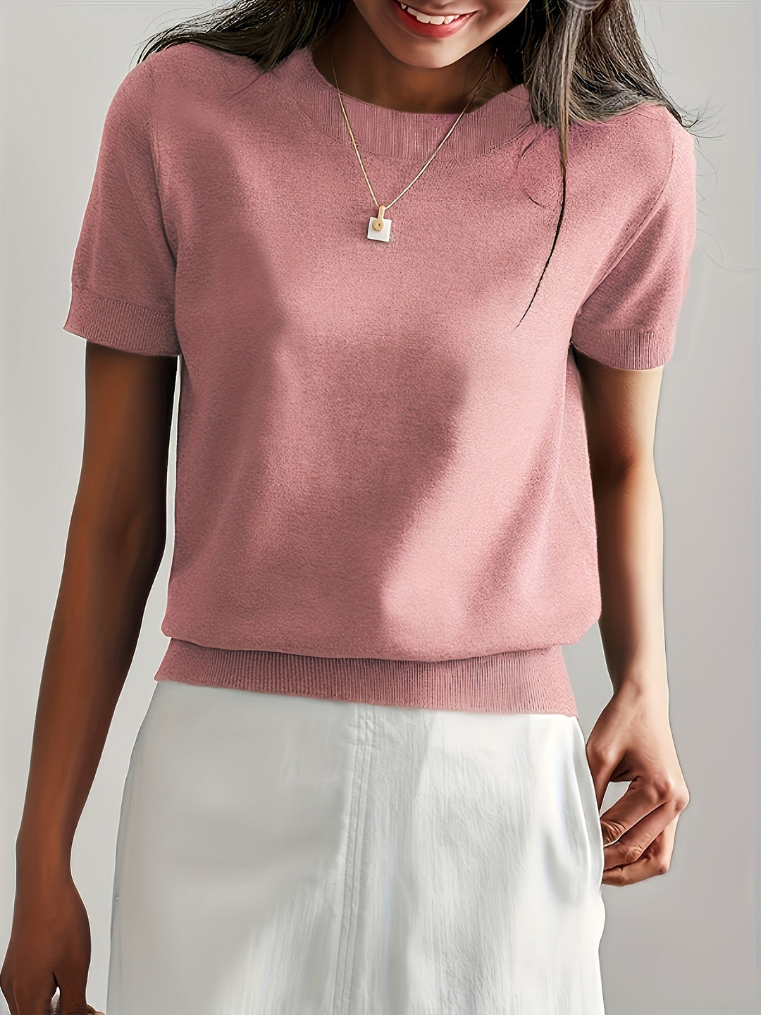 Jacquie - Camiseta Informal De Alta Elasticidad