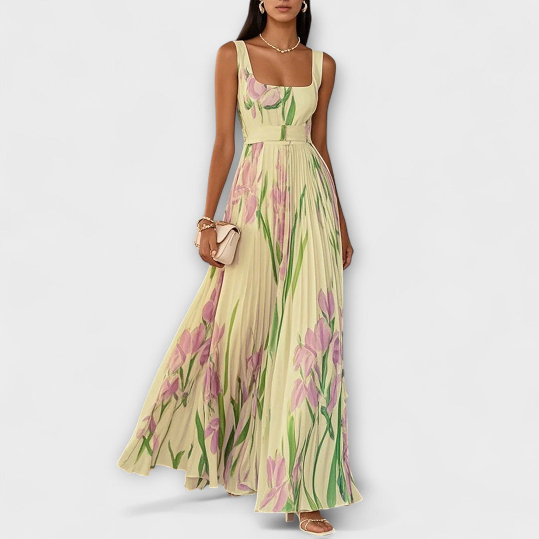Tressa - Elegante Vestido Sin Mangas Con Estampado Floral