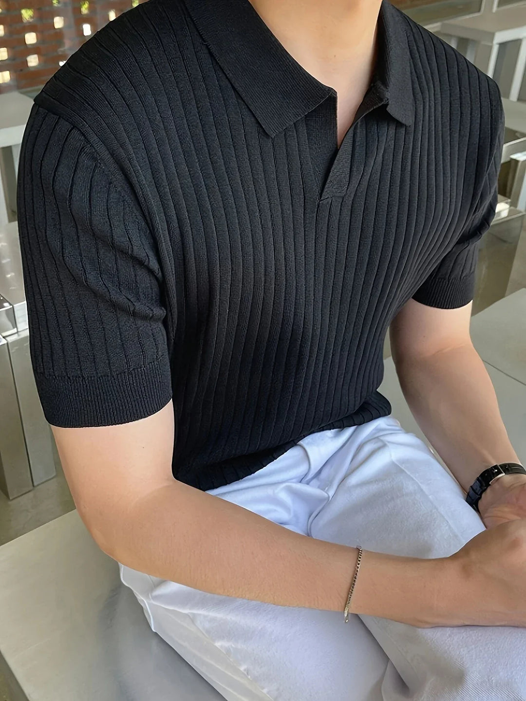 Avgustin - Polo Informal De Manga Corta