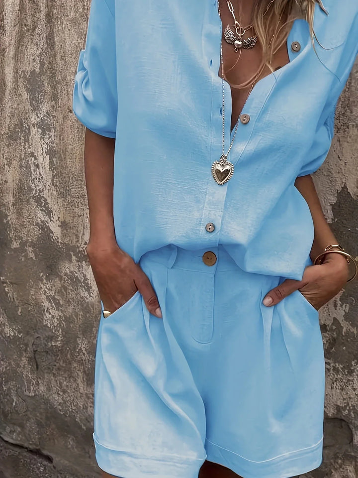 Arampatzi - Elegante Conjunto De Dos Piezas Para Verano