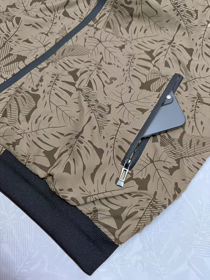 Dagan - Chaqueta Deportiva Informal de Manga Larga Con Cremallera