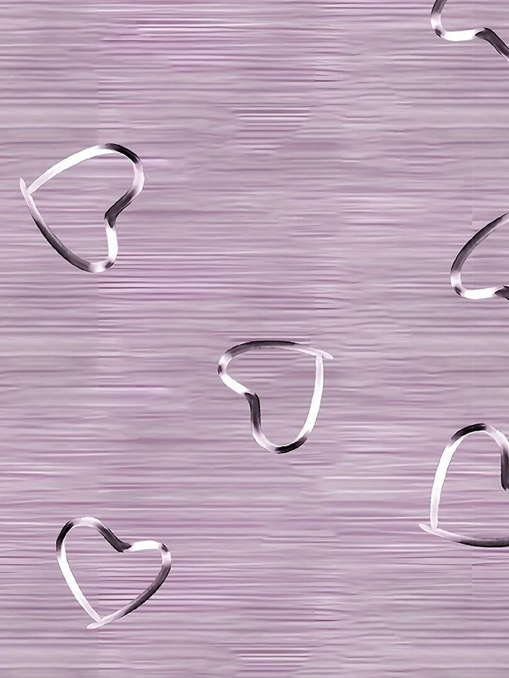 Emlyn - Top Moderno Con Cuello En V y Estampado De Corazones