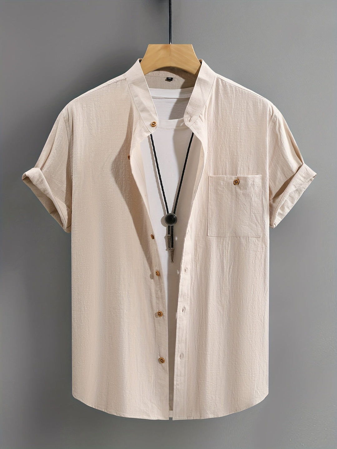 Tejada - Camisa Informal De Algodón Con Bolsillo