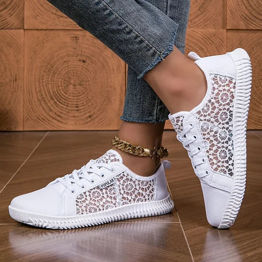 Orly - Mocasín Con Cordones y Malla Transpirable