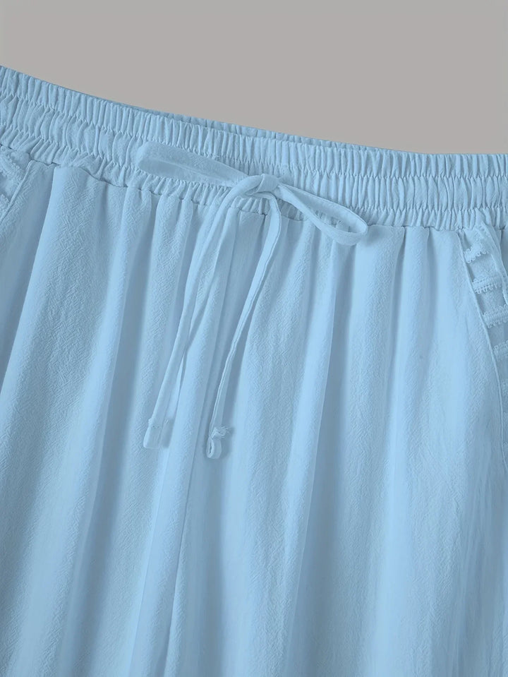 Tracey - Contraste Recortar Recortado Pantalones