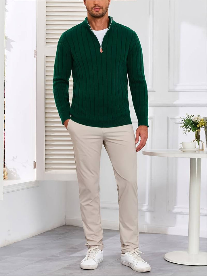 Yedidya - Jersey de Manga Larga Informal de Punto