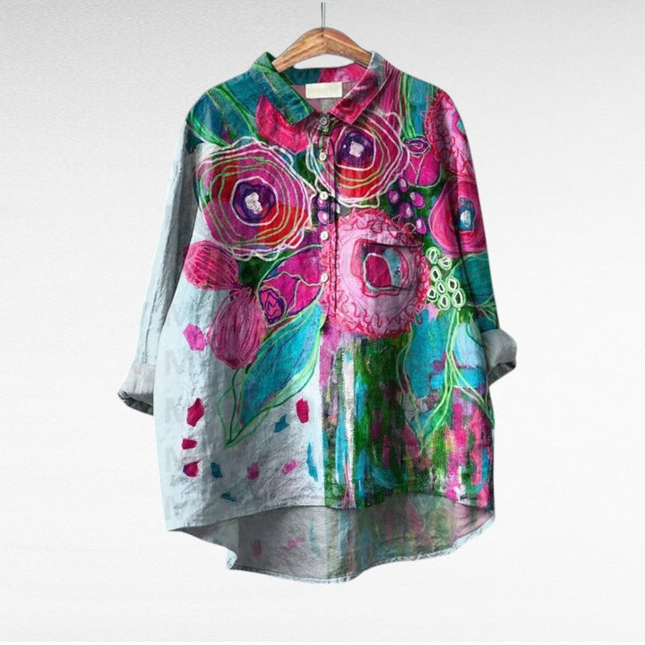 Shania - Blusa Oversize De Manga Larga