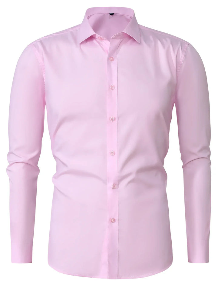 Byron - Elegante Camisa De Manga Larga Con Btones