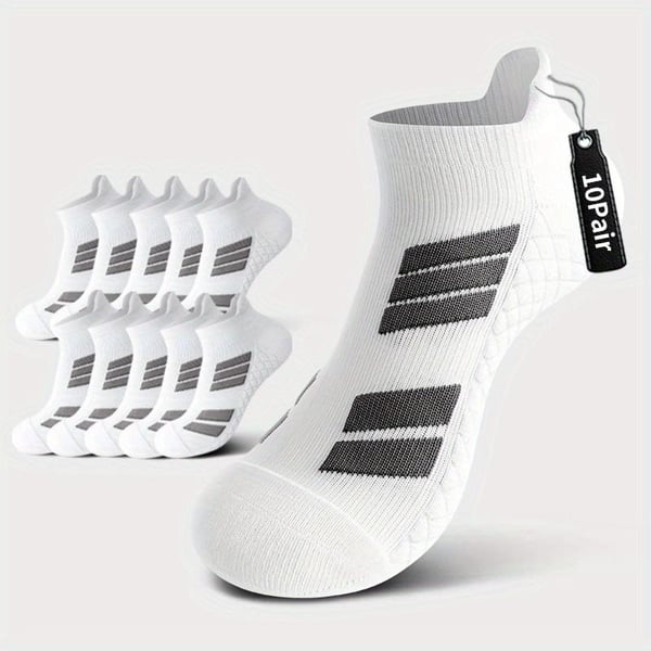 SwiftStep - Calcetines Deportivos Transpirables Con Rayas Antideslizantes