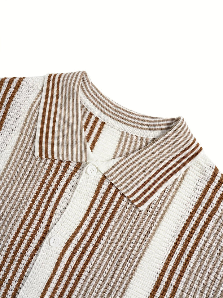 Avram - Camisa Informal A Rayas Con Botones