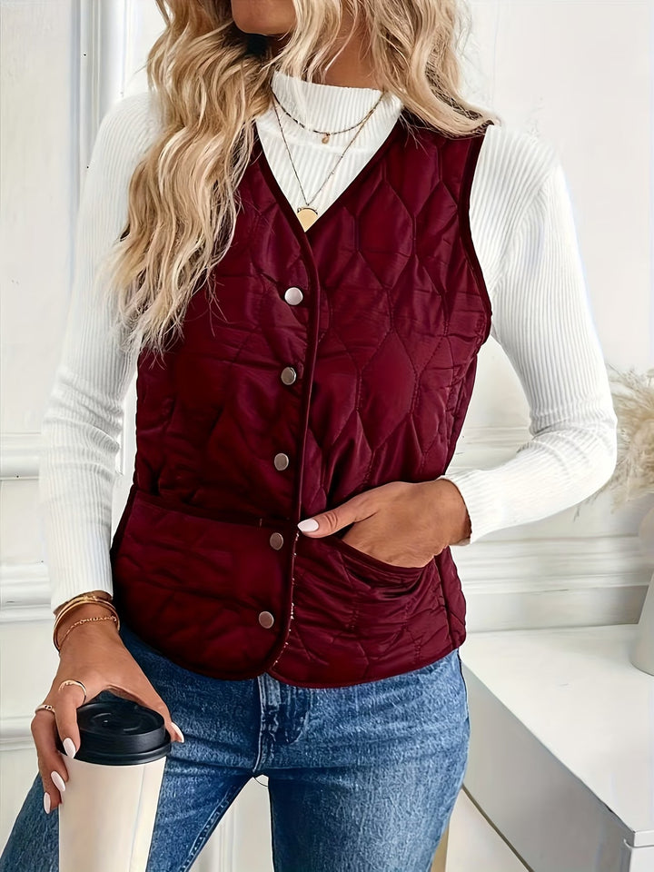 Mandia - Chaleco Sin Mangas Con Bolsillos