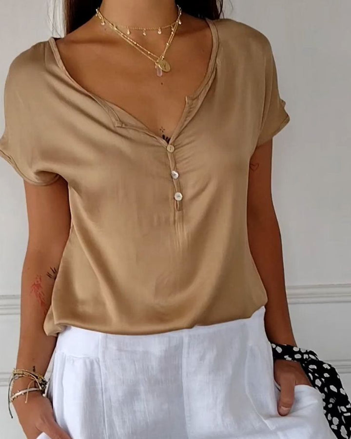 Julity - Cómoda Camiseta De Verano