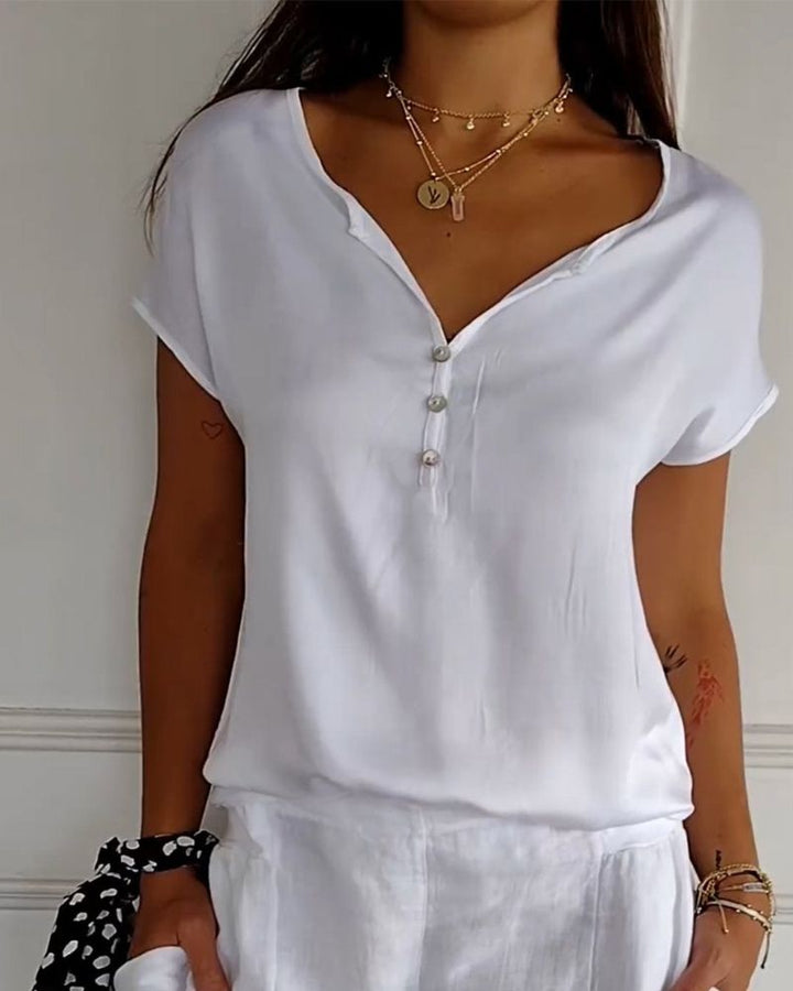 Julity - Cómoda Camiseta De Verano