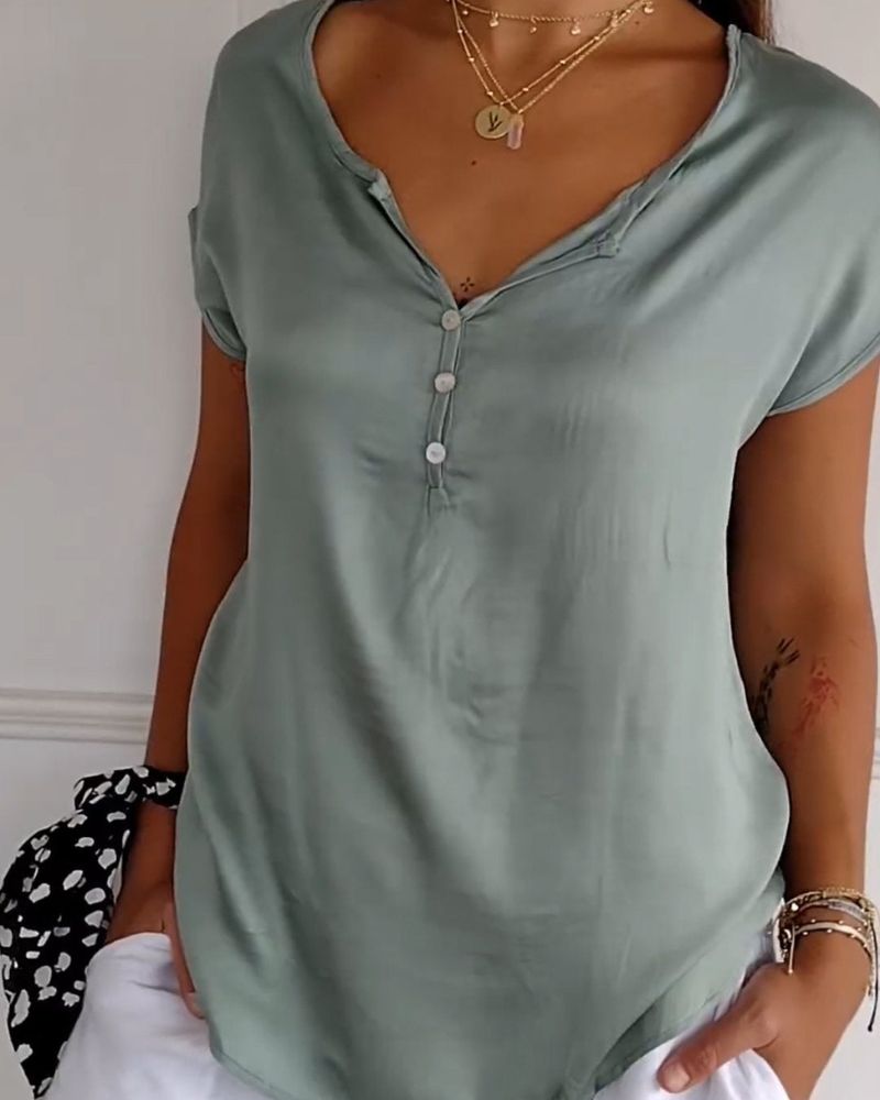 Julity - Cómoda Camiseta De Verano