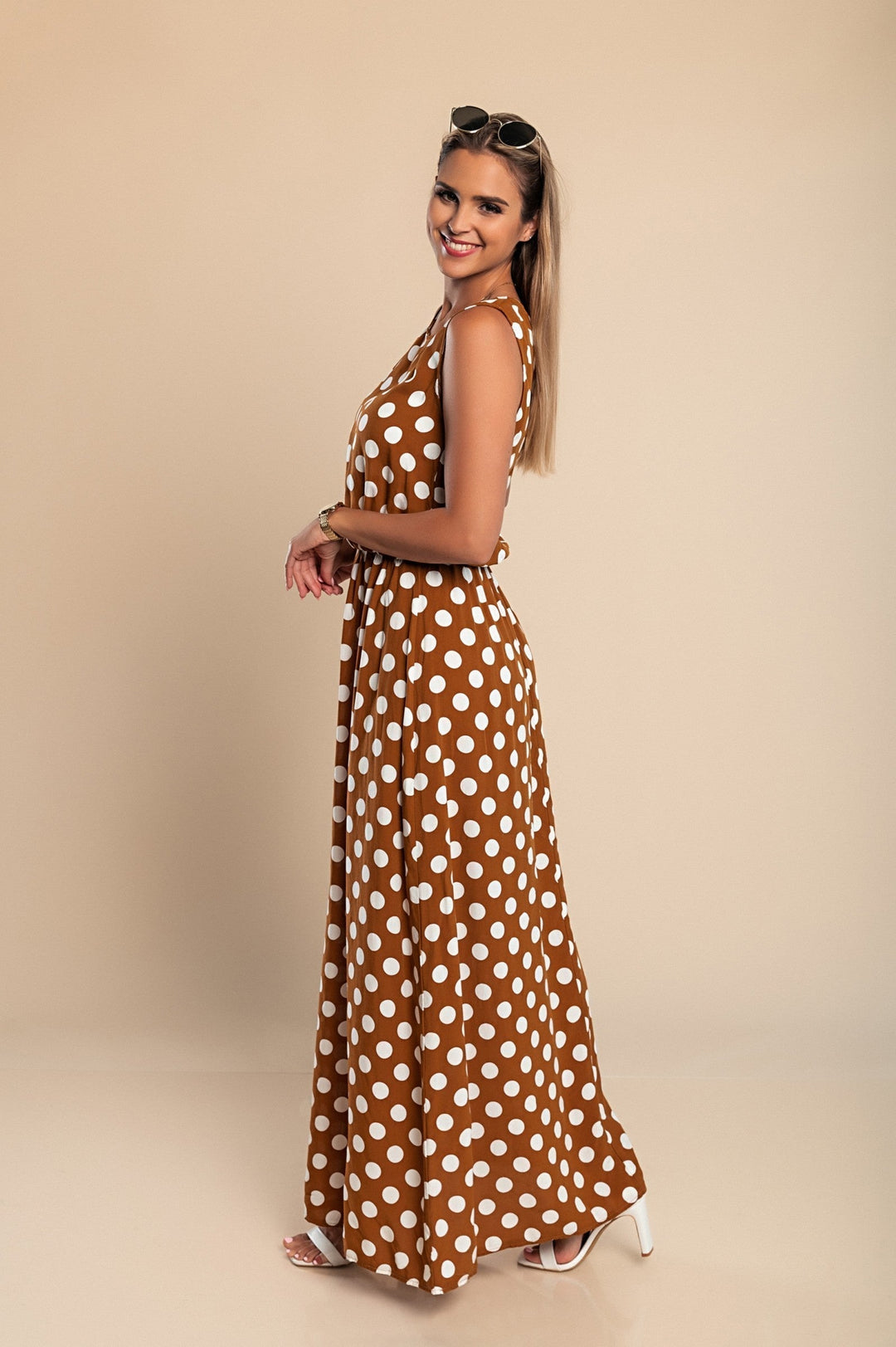 Lyna - Maxi Vestido De Lunares