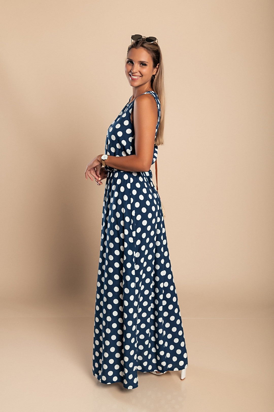 Lyna - Maxi Vestido De Lunares