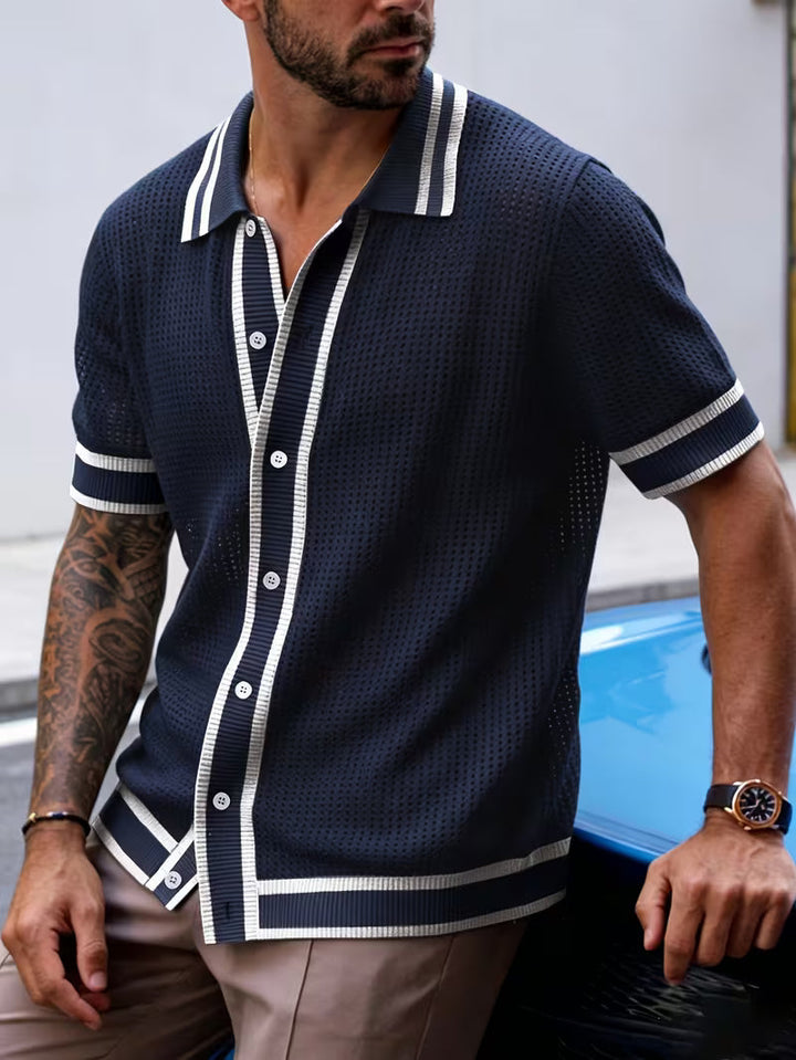 Walt - Camisa De Punto Con Cuello De Solapa