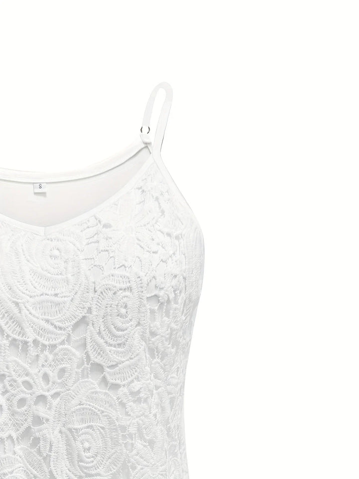 Juna - Elegante Sin Mangas Enlace Top Con Cuello En V