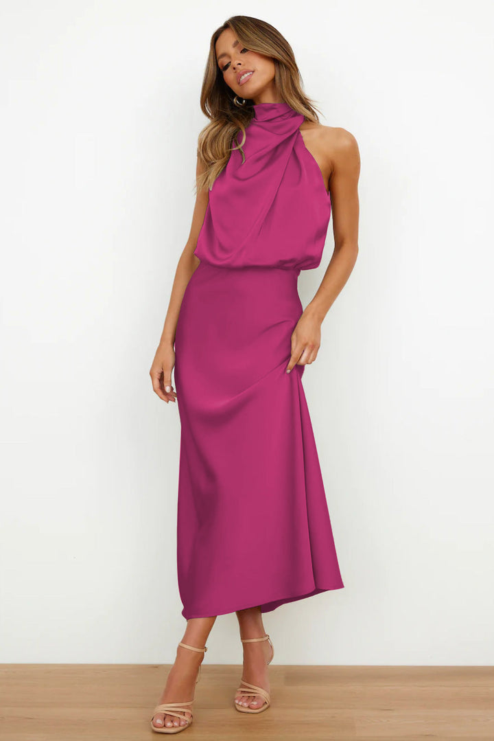 Justyna – Vestido Largo Con Escote Halter