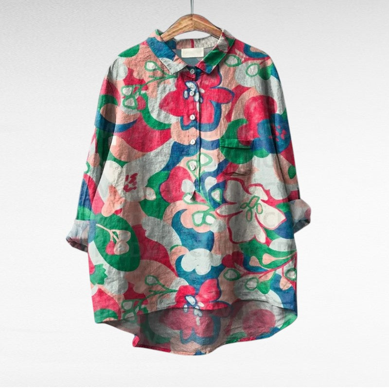 Shania - Blusa Oversize De Manga Larga