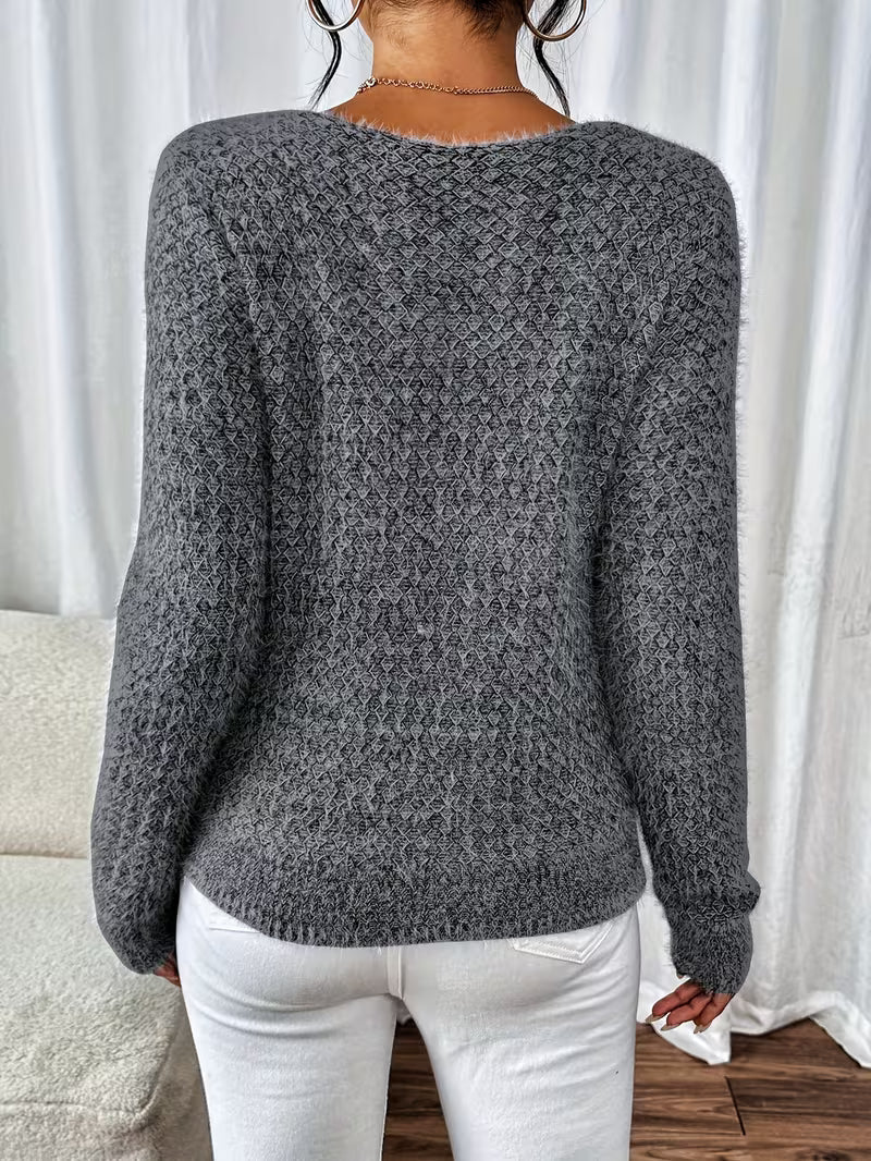 Aderah -Jersey Holgado Con Cuello en V