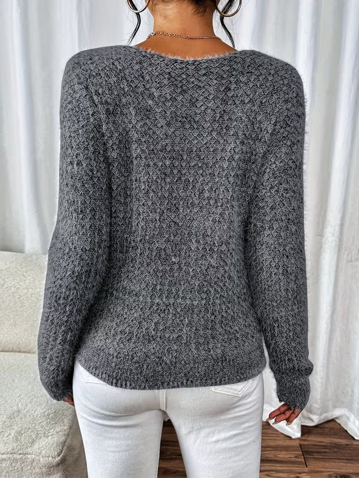 Aderah -Jersey Holgado Con Cuello en V